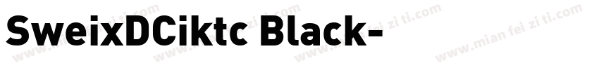 SweixDCiktc Black字体转换
